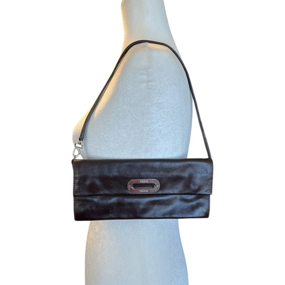 PRUNE  Vintage Wristlet, Clutch or Small Purse Black Leather - Picture 8 of 8